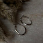Chunky Italian U Statement 925 Sterling Silver Hoops