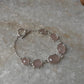 Rose Quartz 925 Sterling Silver Bracelet