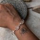 Rose Quartz 925 Sterling Silver Bracelet