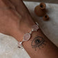 Rose Quartz 925 Sterling Silver Bracelet