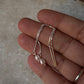 Fresh Water Pearl Handcrafted Threader/Sui Dhaga 925 Sterling Silver Earrings