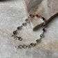 Seven Chakra Oval Gemstone Bracelet in 925 Sterling Silver  