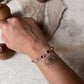 Seven Chakra Energy Healing Bracelet in Sterling Silver  