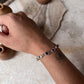 Spiritual Seven Chakra Oval Gem Bracelet 925 Silver  