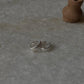 Geometric V Engraved Clip-On Ear Cuff in Silver