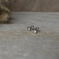 Small Round Cubic Zirconia Studs 4mm in Silver