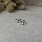 Classic 4mm CZ Round Stud Earrings Sterling Silver  