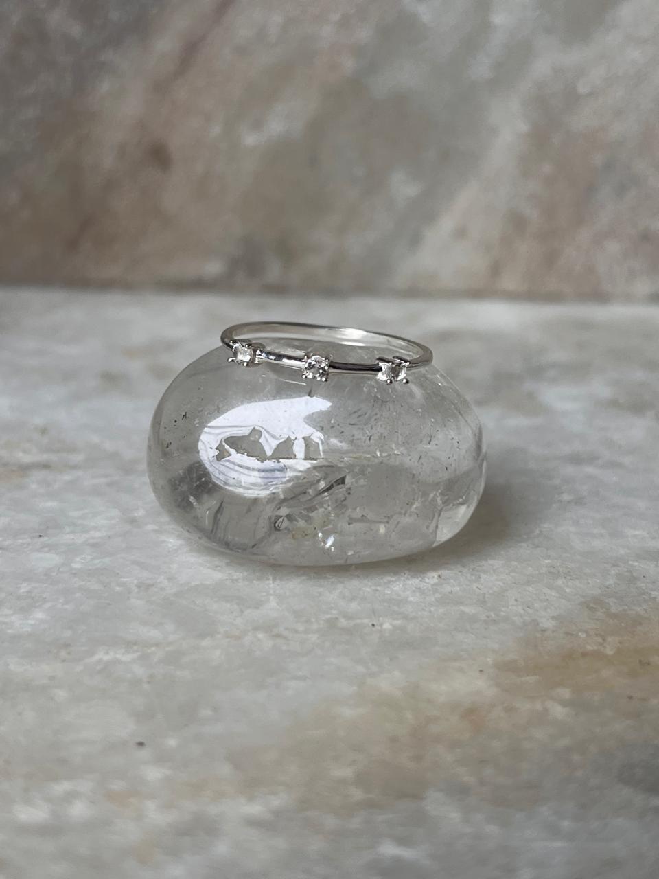 White Topaz Golden Hour 925 Sterling Silver Ring