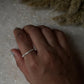 White Topaz full Band 925 Sterling Silver Ring