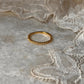 Gold Vermeil White Topaz Wedding Band Ring for Her