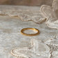 Gold Vermeil White Topaz Full Eternity Band Ring in 925 Sterling Silver  