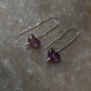 925 silver butterfly and pearl Sui Dhaga earrings  