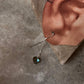 Dainty 925 silver earrings with pearls and labradorite heart detail  