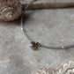 Delicate 925 silver choker necklace with shell charm  