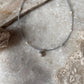 Gemstone choker with aquamarine, pearl and shell  