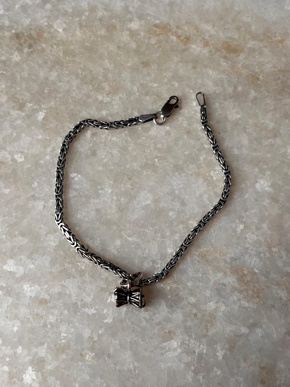 925 sterling silver Shiva Damru rakhi design 