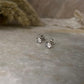 Elegant Round Cut CZ 6mm Sterling Silver Earrings