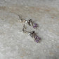 925 silver jhumka studs with lavender accents  