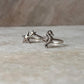 Nautical Theme Sterling Silver Stack Ring Set with Seahorse and Starfish