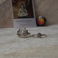 Handcrafted Sterling Silver Om and Lotus Engraved Stackable Rings  