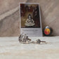 Big Divine Lotus and Om Engraved Stack Set 925 Sterling Silver Ring  