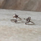 Adjustable Tortoise Starfish and Sea Horse Stack Set 925 Sterling Silver Ring  