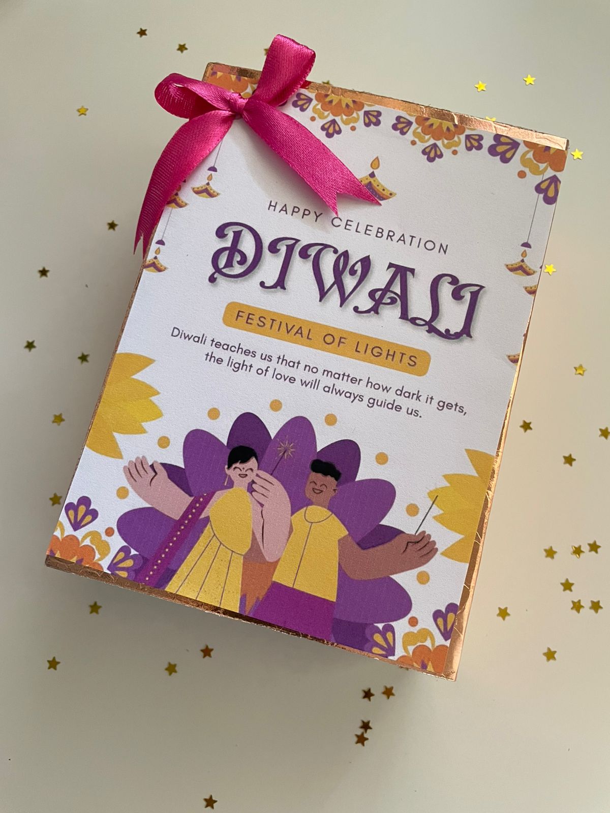 Eco-friendly soy wax candles in mithai design Diwali box