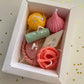 Unique Diwali mithai style candle collection gift set of 6