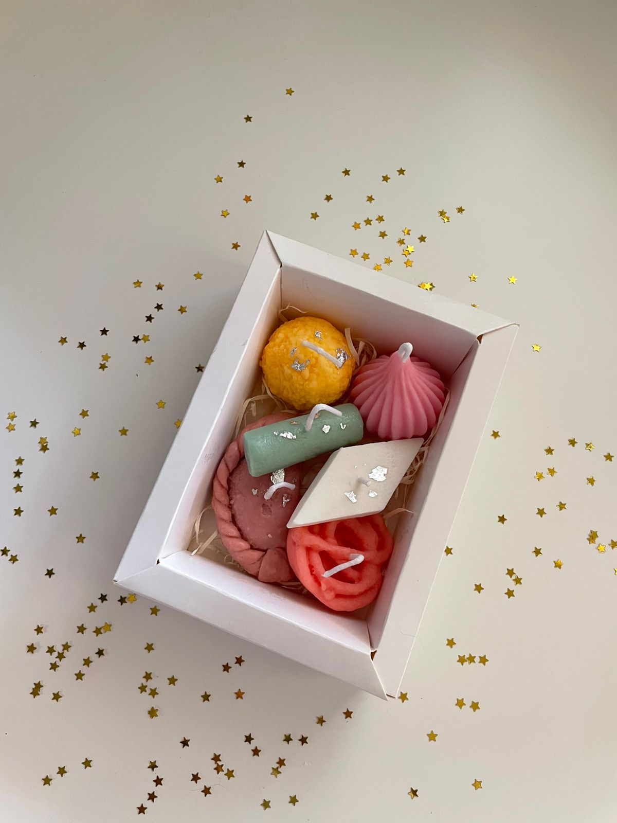 Diwali Mithai Set of 6 handcrafted scented candle gift box