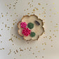 Brass urli lotus pond design festive scented candle for gifting