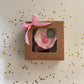 Eco-friendly pink seashell container lotus pond soy candle