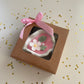Luxury sea shell white flower garden candle for gifting