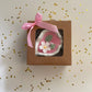 Handmade flower garden scented candle in white seashell container