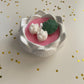 Handmade white lotus soy wax candle festive gift