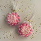 Handmade gradient pink lotus soy wax candles Diwali gift set