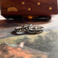 romantic 925 sterling silver couple ring with waves moon and mountain design