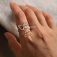 925 Sterling Silver Wire Wrapped Bow/ Ribbon Handcrafted Ring