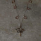 925 Sterling Silver Pink Tourmaline, Fresh Water Pearls Divine Lotus Handcrafted Necklace