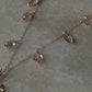 925 Sterling Silver Pink Tourmaline, Fresh Water Pearls Divine Lotus Handcrafted Necklace