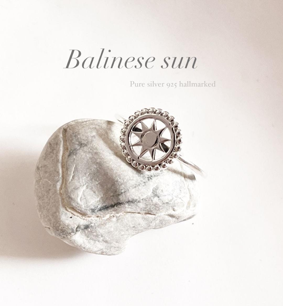 Balinese Sun Silver Ring