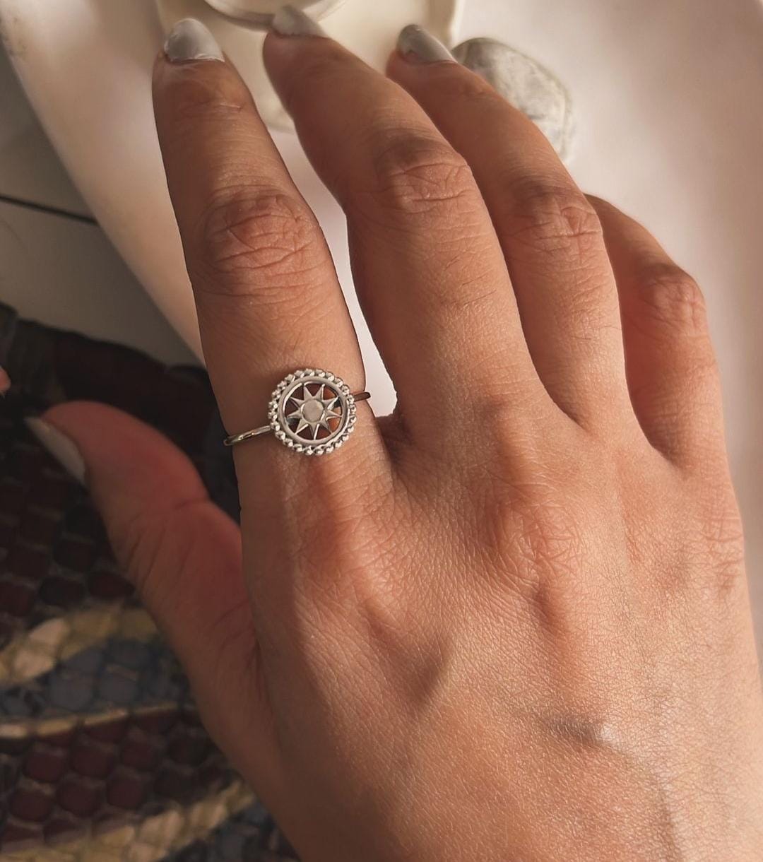 Balinese Sun Silver Ring
