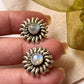 Big Sun Studs Lapis Lazuli 925 Sterling Silver earrings
