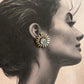 Big Sun Studs Lapis Lazuli 925 Sterling Silver earrings