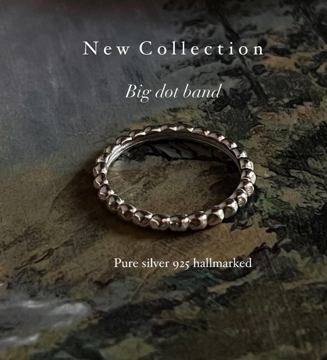 big dot stackable band ring