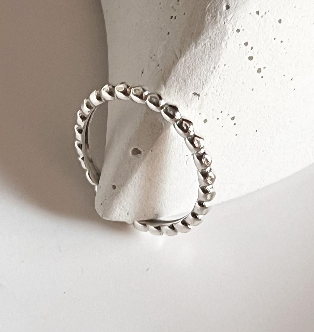 big dot stackable band ring