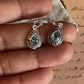 Chic Blue Topaz Boho Hanging Earrings in Silver