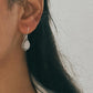 Moonstone Pear Boho Hook 925 Sterling Silver Earrings