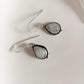 Moonstone Pear Boho Hook 925 Sterling Silver Earrings
