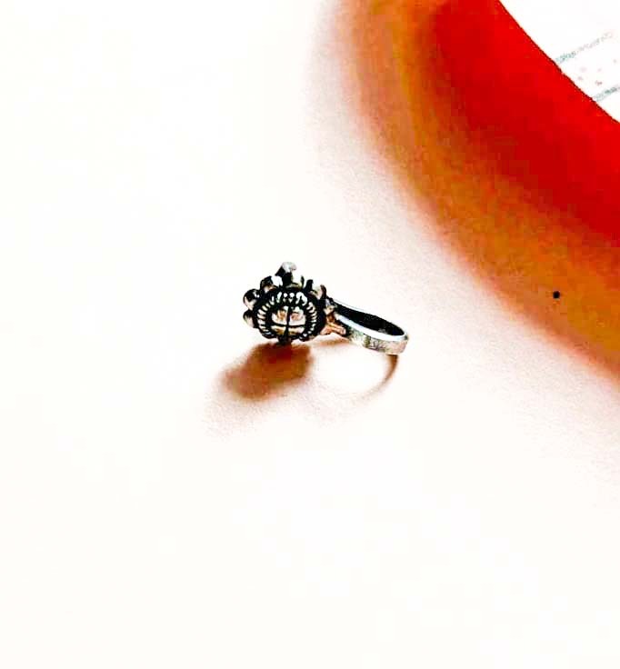 Vintage Antique Flower Clip-On for Nose and Helix