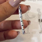 Sterling silver pendant with seven chakra square cut gemstones